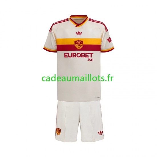 AS Rome Maillot avec flocage Extérieur 2026-2027 ,Tenue Enfant MC