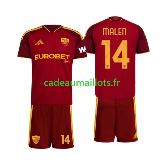 AS Rome Maillot avec flocage Donyell Malen 14 Domicile 2026-2027 ,Tenue Enfant MC