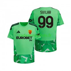AS Rome Maillot avec flocage Mile Svilar 99 Gardien Domicile 2026-2027 ,Homme MC