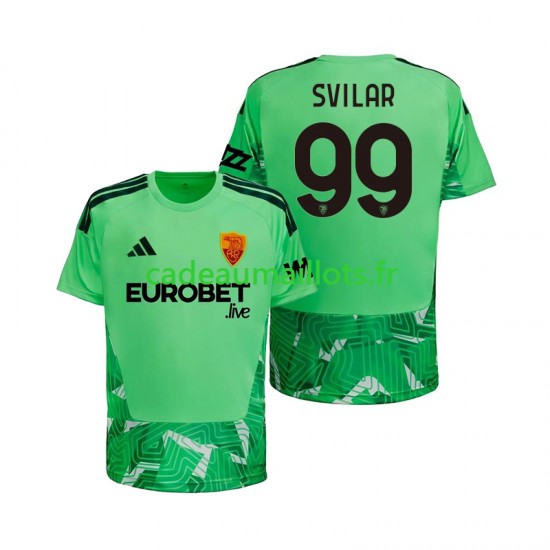 AS Rome Maillot avec flocage Mile Svilar 99 Gardien Domicile 2026-2027 ,Homme MC