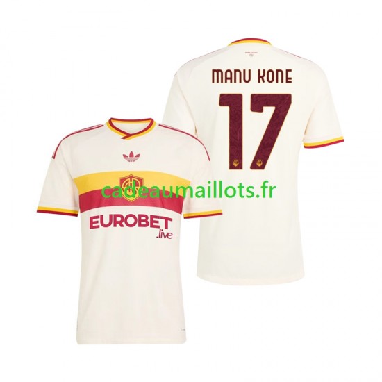 AS Rome Maillot avec flocage Manu Kone 17 Extérieur 2026-2027 ,Homme MC