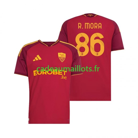 AS Rome Maillot avec flocage Rodrigo Mora 86 Domicile 2026-2027 ,Homme MC