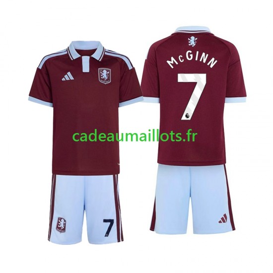 Aston Villa Maillot avec flocage John McGinn 7 Domicile 2026-2027 ,Tenue Enfant MC