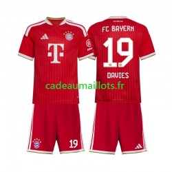 Bayern Munich Maillot avec flocage Alphonso Davies 19 Domicile 2026-2027 ,Tenue Enfant MC