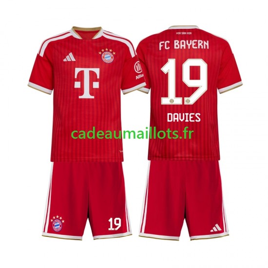 Bayern Munich Maillot avec flocage Alphonso Davies 19 Domicile 2026-2027 ,Tenue Enfant MC