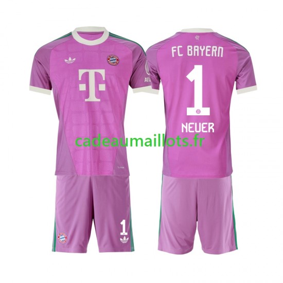 Bayern Munich Maillot avec flocage Manuel Neuer 1 Gardien 3ème 2026-2027 ,Tenue Enfant MC