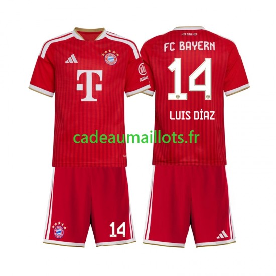 Bayern Munich Maillot avec flocage Luis Diaz 14 Domicile 2026-2027 ,Tenue Enfant MC