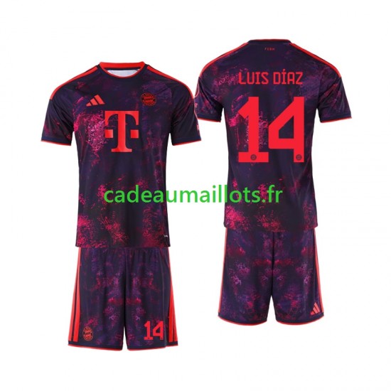 Bayern Munich Maillot avec flocage Luis Diaz 14 3ème 2026-2027 ,Tenue Enfant MC