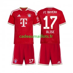 Bayern Munich Maillot avec flocage Michael Olise 17 Domicile 2026-2027 ,Tenue Enfant MC