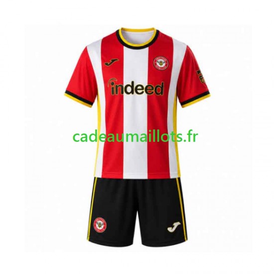 Maillot avec flocage Brentford Domicile 2026-2027 ,Tenue Enfant MC