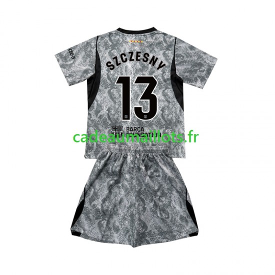 FC Barcelone Maillot avec flocage Wojciech Szczesny 13 Gardien Extérieur 2026-2027 ,Tenue Enfant MC