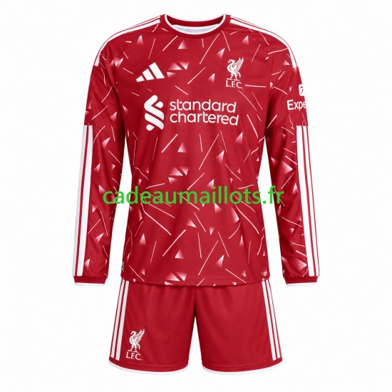 Liverpool Maillot avec flocage Domicile 2026-2027 ,Tenue Enfant ML