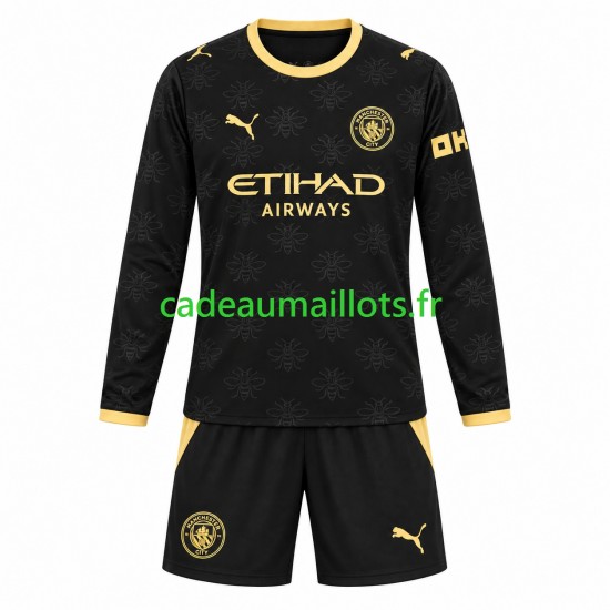 Manchester City Maillot avec flocage Extérieur 2026-2027 ,Tenue Enfant ML