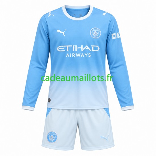 Manchester City Maillot avec flocage Domicile 2026-2027 ,Tenue Enfant ML