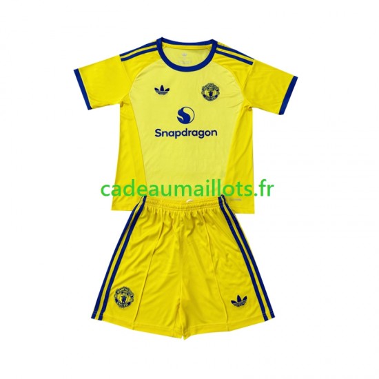 Manchester United Maillot avec flocage Gardien 3ème 2026-2027 ,Tenue Enfant MC