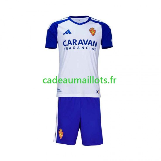 Real Zaragoza Maillot avec flocage Domicile 2026-2027 ,Tenue Enfant MC