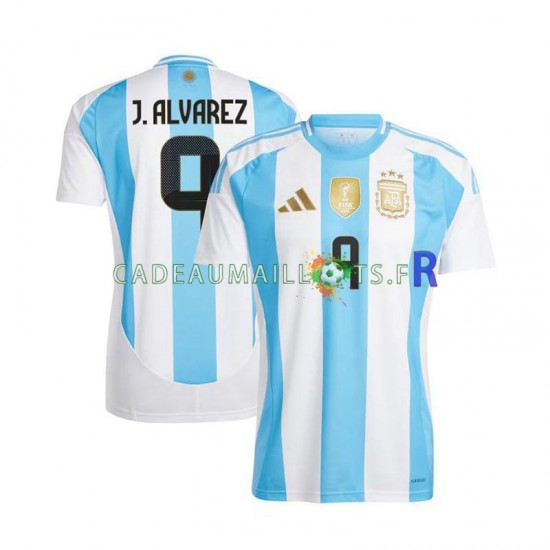 Argentine Maillot avec flocage Julian Alvarez 9 Copa America Domicile 2024 ,Homme MC