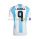 Argentine Maillot avec flocage Julian Alvarez 9 Copa America Domicile 2024 ,Homme MC