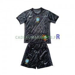 Brésil Maillot avec flocage Copa America Gardien Extérieur 2024 ,Tenue Enfant MC