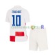 Croatie Maillot avec flocage Modrić 10 Domicile Euro 2024 ,Tenue Enfant MC