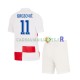 Croatie Maillot avec flocage Marcelo Brozovic 11 Domicile Euro 2024 ,Tenue Enfant MC