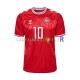 Danemark Maillot avec flocage Eriksen 10 Domicile Euro 2024 ,Homme MC