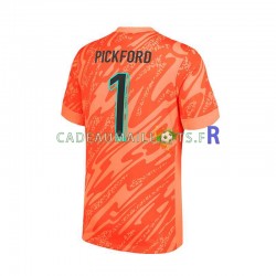 Angleterre Maillot avec flocage Pickford 1 Gardien Domicile Euro 2024 ,Homme MC