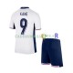 Angleterre Maillot avec flocage Harry Kane 9 Domicile Euro 2024 ,Tenue Enfant MC