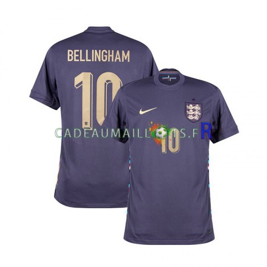 Angleterre Maillot avec flocage Jude Bellingham 10 Extérieur Euro 2024 ,Homme MC