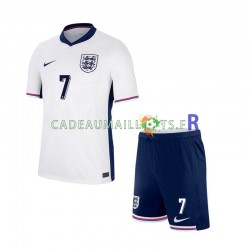 Angleterre Maillot avec flocage SAKA 7 Domicile Euro 2024 ,Tenue Enfant MC