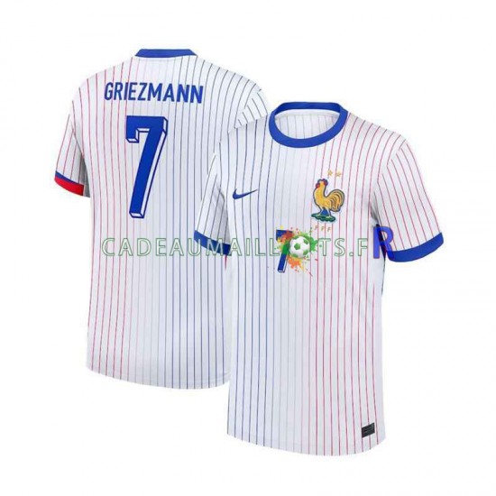 France Maillot avec flocage Antoine Griezmann 7 Extérieur Euro 2024 ,Homme MC