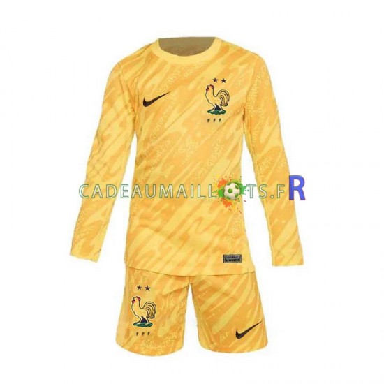 France Maillot avec flocage Gardien Domicile Euro 2024 ,Tenue Enfant ML