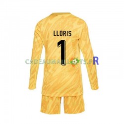 France Maillot avec flocage Hugo Lloris 1 Gardien Domicile Euro 2024 ,Tenue Enfant ML