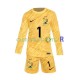 France Maillot avec flocage Hugo Lloris 1 Gardien Domicile Euro 2024 ,Tenue Enfant ML