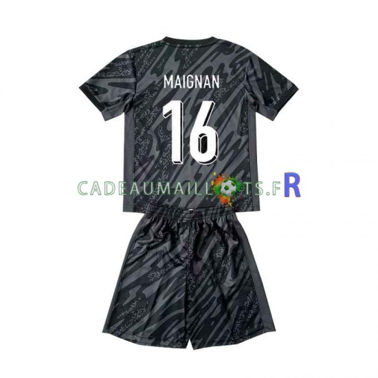France Maillot avec flocage Mike Maignan 16 Gardien Extérieur Euro 2024 ,Tenue Enfant MC