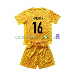 France Maillot avec flocage Mike Maignan 16 Gardien Domicile Euro 2024 ,Tenue Enfant MC
