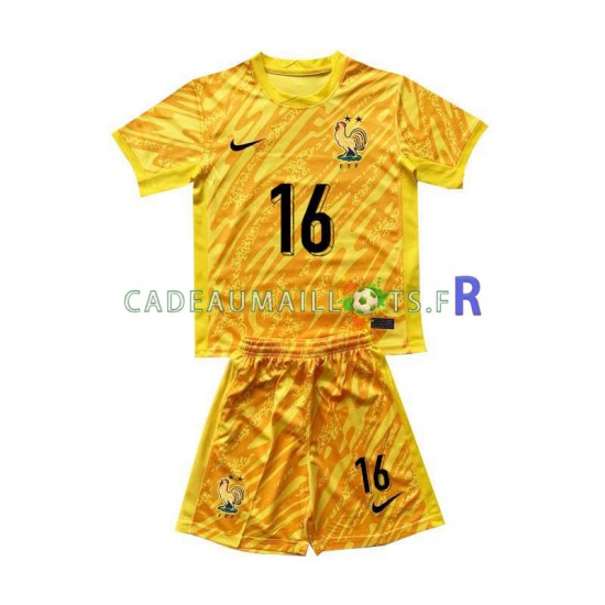 France Maillot avec flocage Mike Maignan 16 Gardien Domicile Euro 2024 ,Tenue Enfant MC