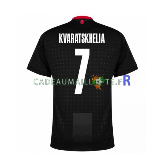 Maillot avec flocage Georgia Kvaratskhelia 7 Extérieur Euro 2024 ,Homme MC