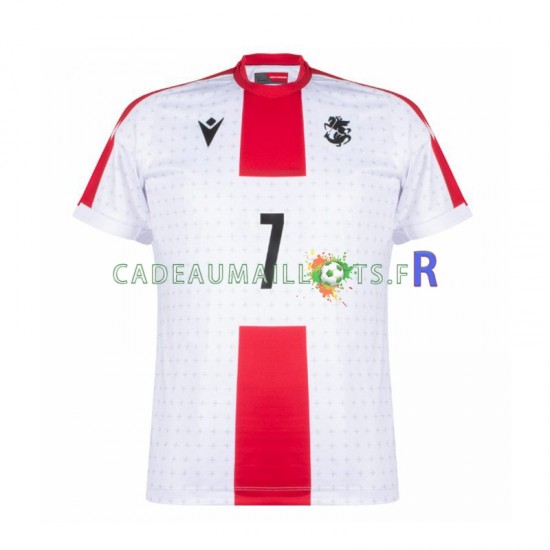 Maillot avec flocage Georgia Kvaratskhelia 7 Domicile Euro 2024 ,Homme MC