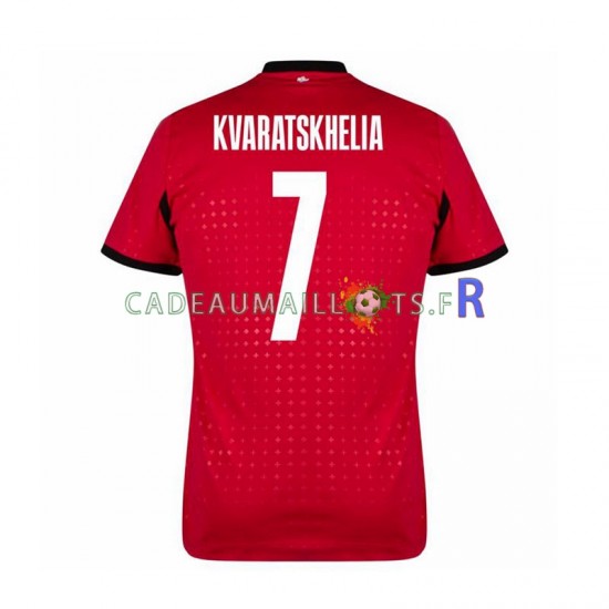 Maillot avec flocage Georgia Kvaratskhelia 7 3ème Euro 2024 ,Homme MC
