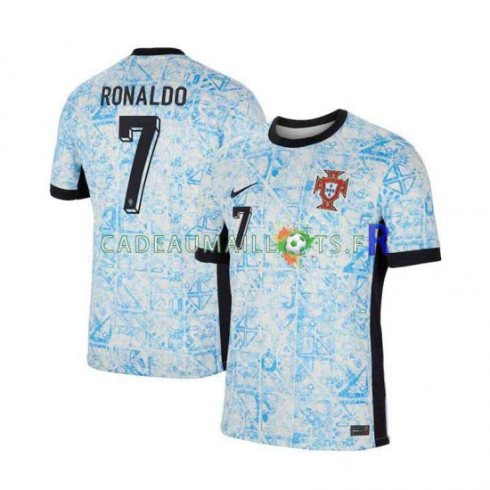 Portugal Maillot avec flocage Cristiano Ronaldo 7 Extérieur Euro 2024 ,Homme MC