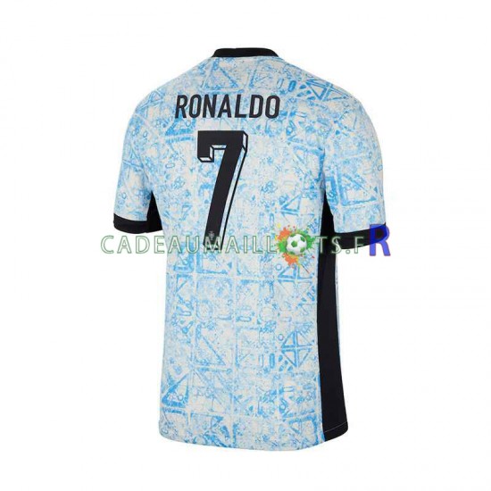 Portugal Maillot avec flocage Cristiano Ronaldo 7 Extérieur Euro 2024 ,Homme MC