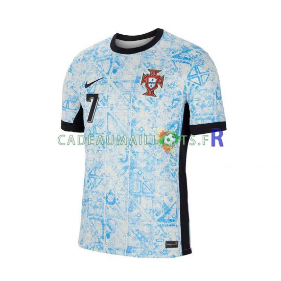 Portugal Maillot avec flocage Cristiano Ronaldo 7 Extérieur Euro 2024 ,Homme MC