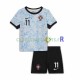 Portugal Maillot avec flocage Joao Felix 11 Extérieur Euro 2024 ,Tenue Enfant MC