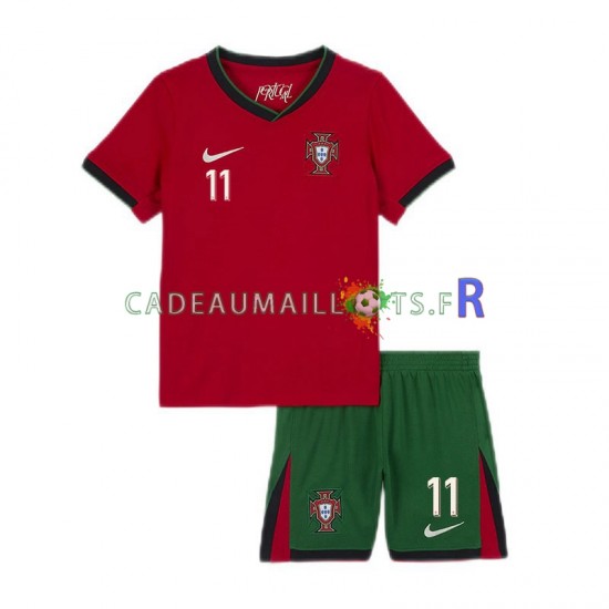 Portugal Maillot avec flocage Joao Felix 11 Domicile Euro 2024 ,Tenue Enfant MC