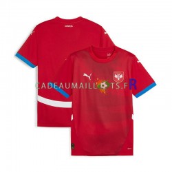 Serbie Maillot avec flocage Domicile Euro 2024 ,Homme MC