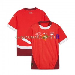 Suisse Maillot avec flocage Domicile Euro 2024 ,Homme MC