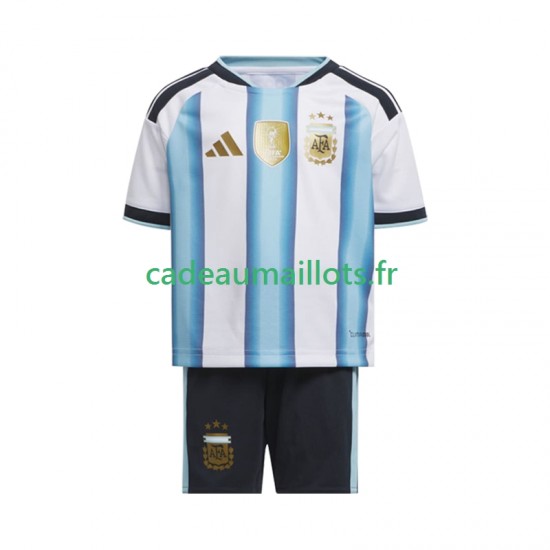 Argentine Maillot avec flocage Domicile Coupe du Monde 2026 ,Tenue Enfant MC