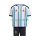 Argentine Maillot avec flocage Domicile Coupe du Monde 2026 ,Tenue Enfant MC