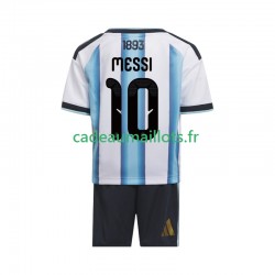 Argentine Maillot avec flocage Lionel Messi 10 Domicile Coupe du Monde 2026 ,Tenue Enfant MC